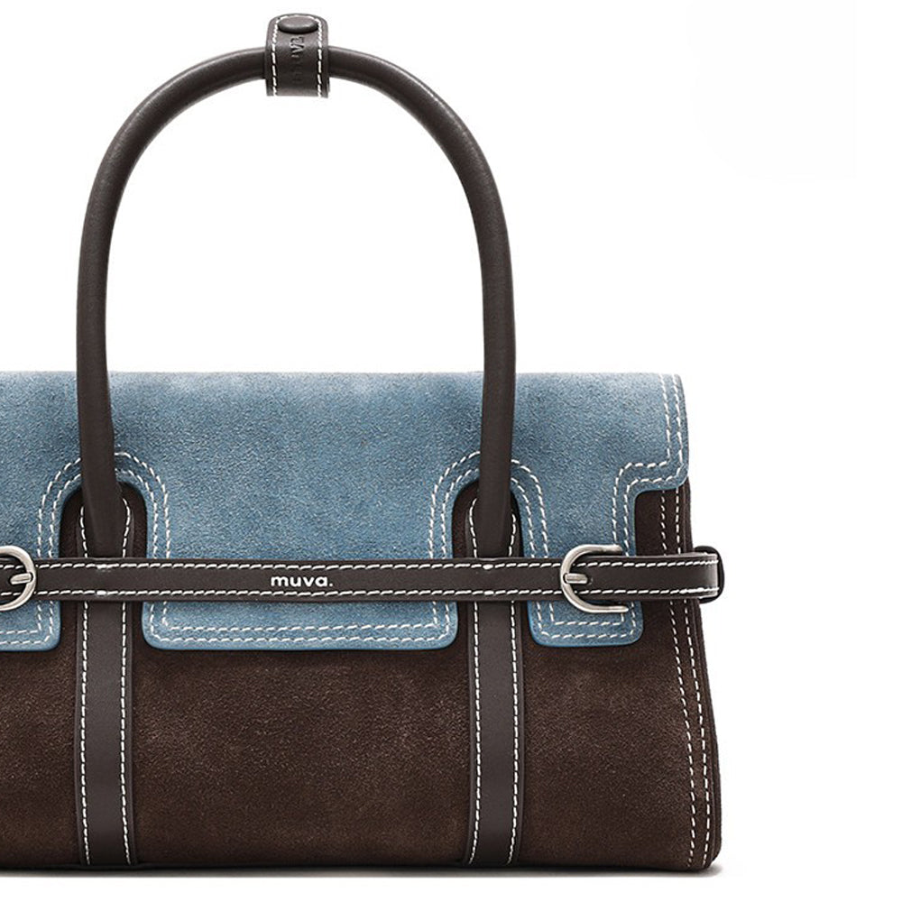 Two-Tone Harness Satchel Bag