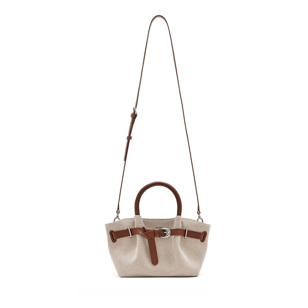 Gathered Canvas Tote Bag