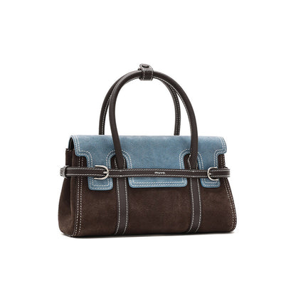 Two-Tone Harness Satchel Bag