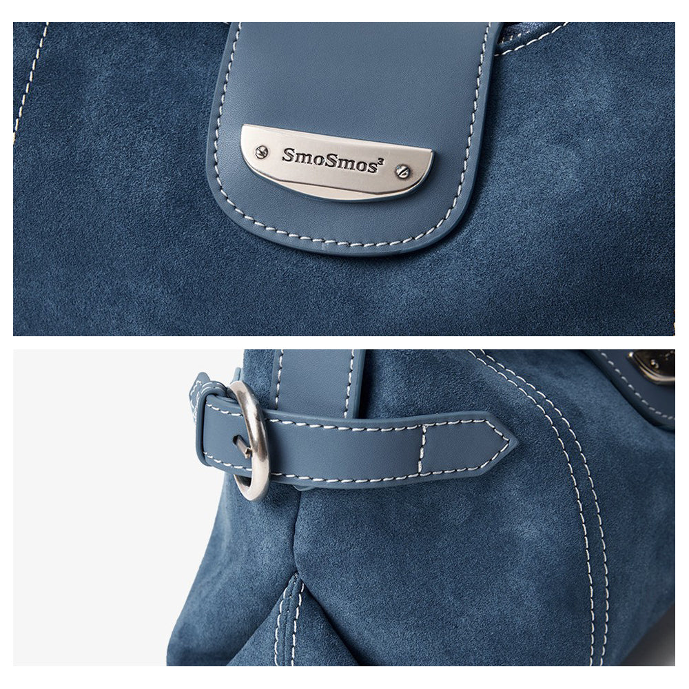 Stitch Suede Hobo Bag