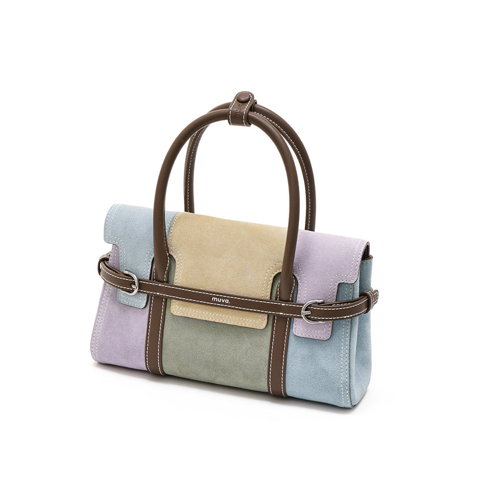Patchwork Harness Satchel Bag
