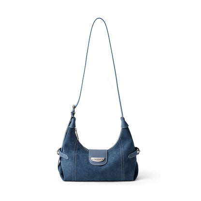 Stitch Suede Hobo Bag