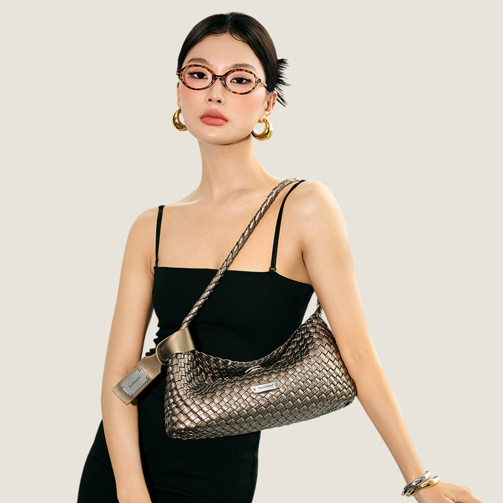 Woven Leather Bag