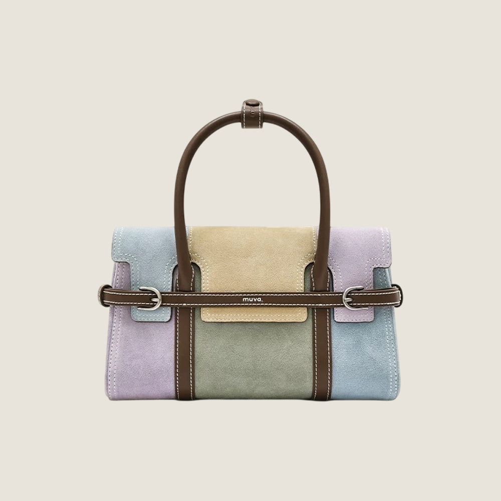 Patchwork Harness Satchel Bag