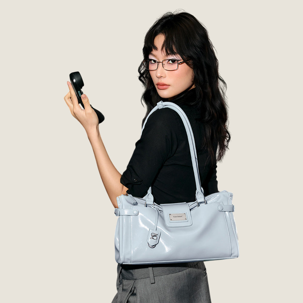 Side Belt Satchel Bag