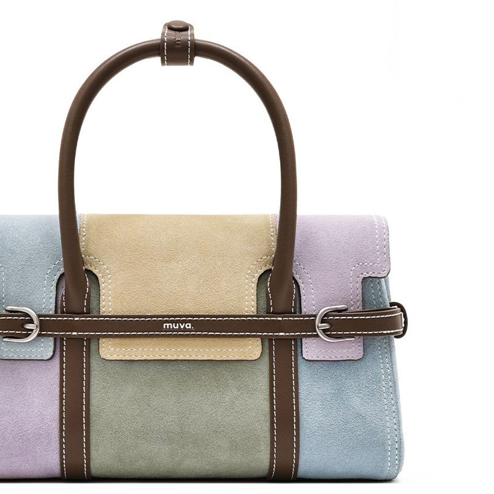 Patchwork Harness Satchel Bag