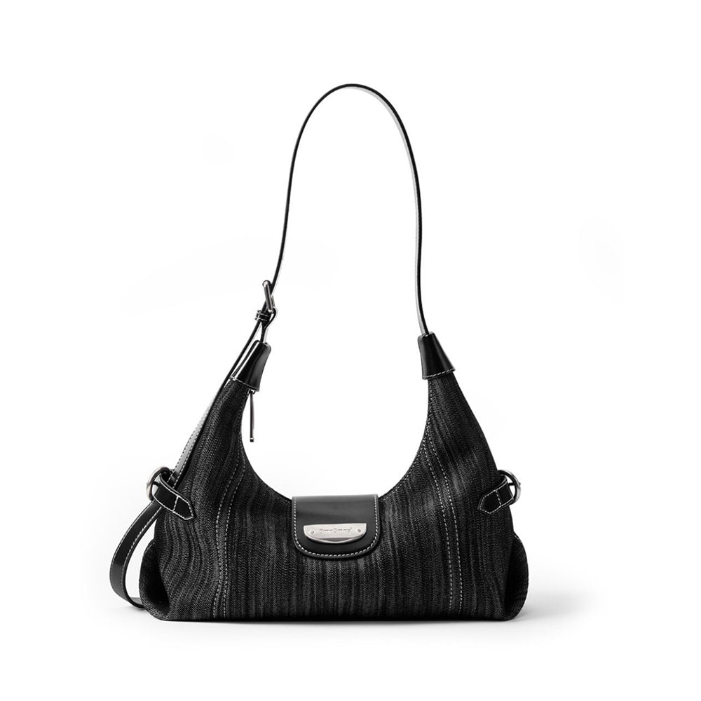 Pinstripe Hobo Bag