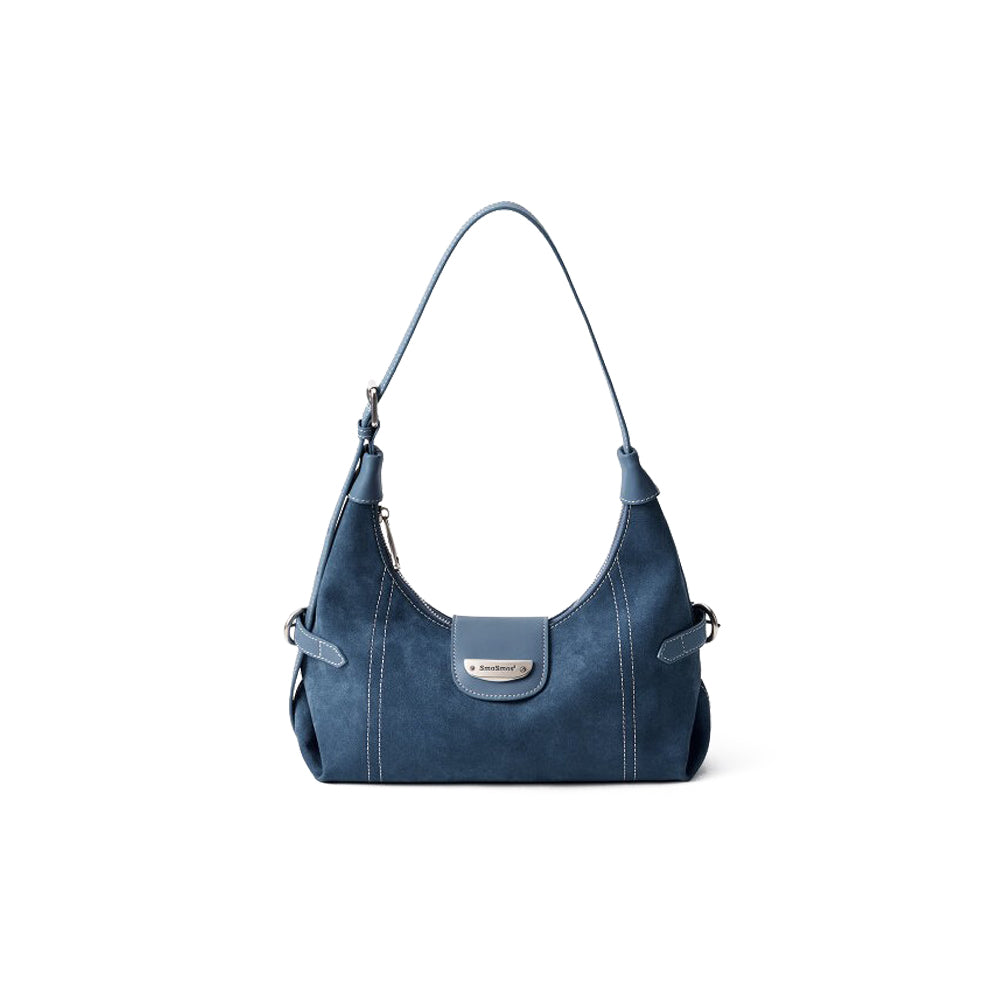 Stitch Suede Hobo Bag