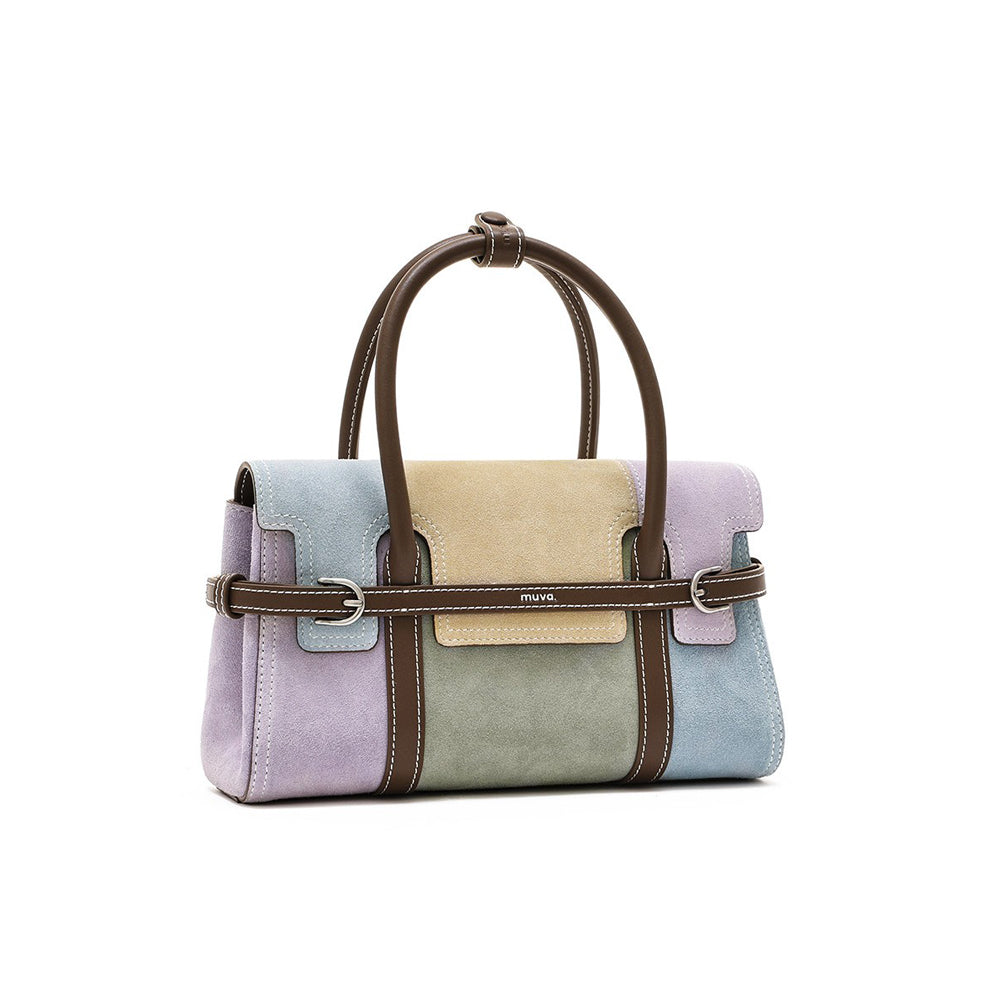 Patchwork Harness Satchel Bag