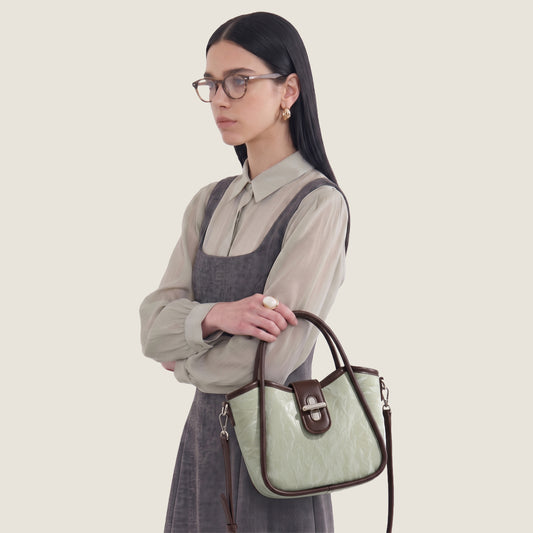 Frame Turn Lock Tote Bag