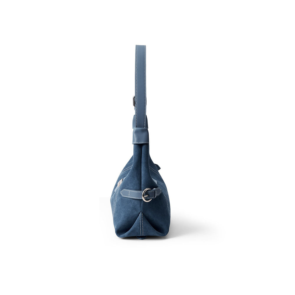 Stitch Suede Hobo Bag