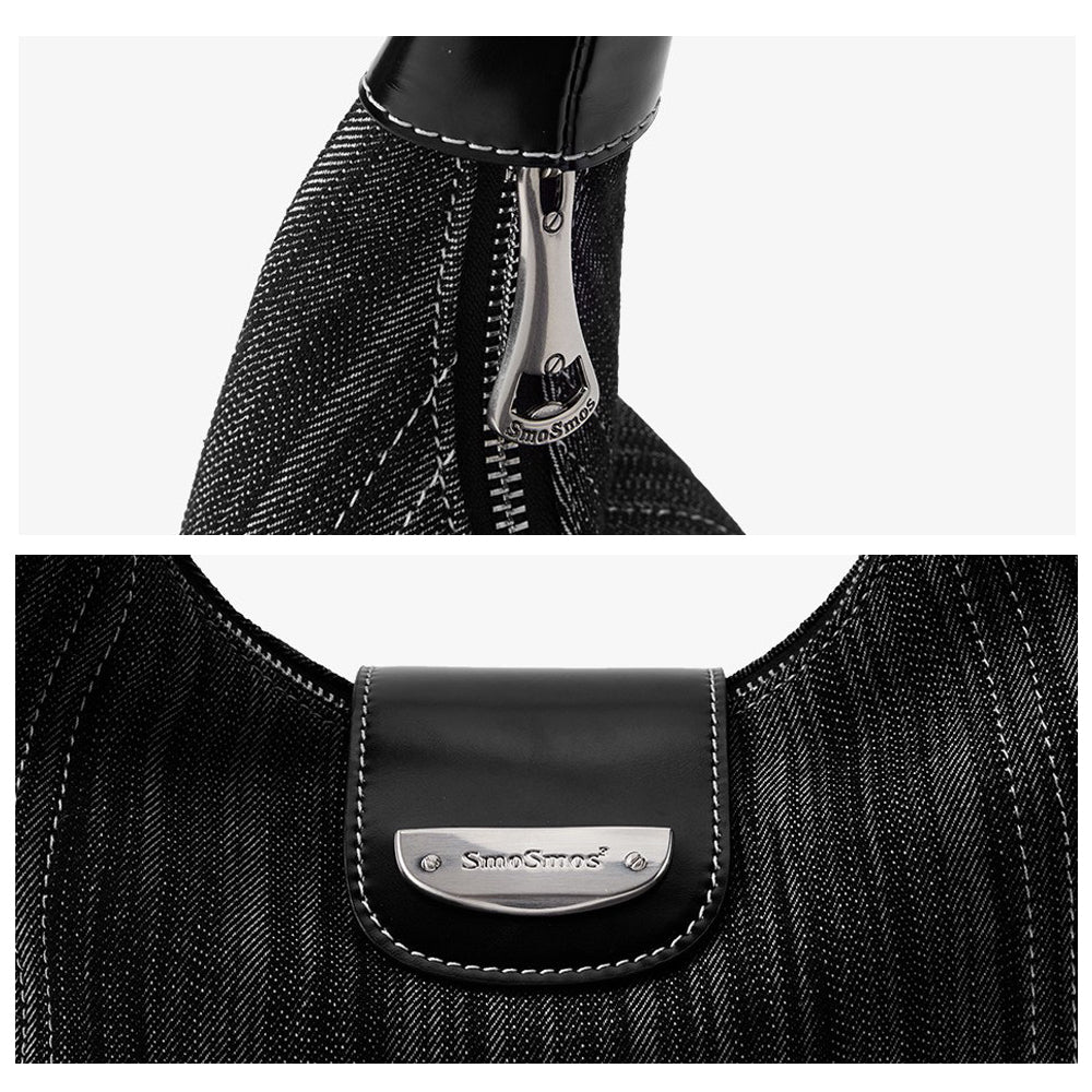 Pinstripe Hobo Bag