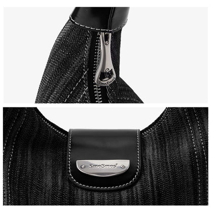 Pinstripe Hobo Bag