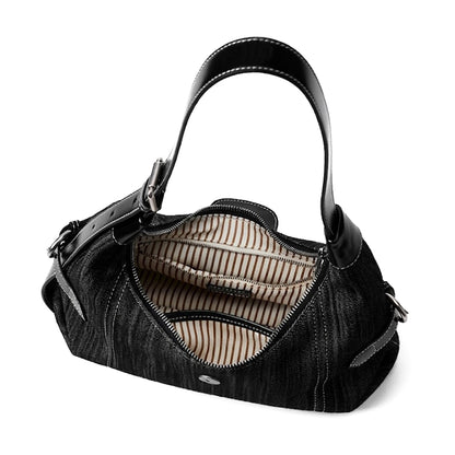 Pinstripe Hobo Bag